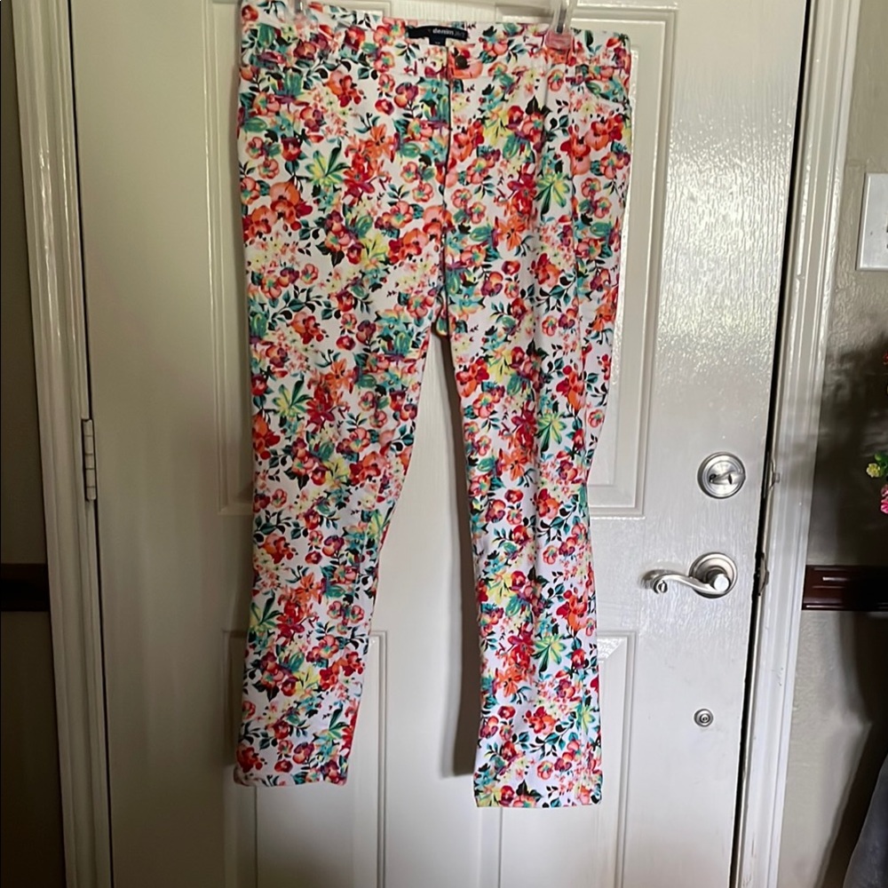 Denim24/7 floral print jeans 16W